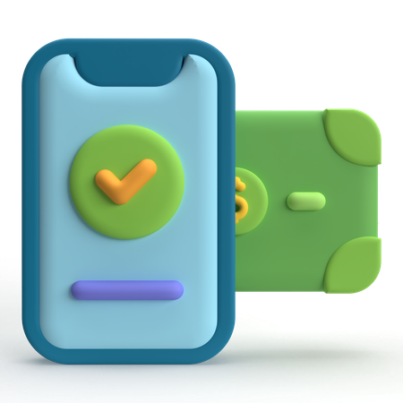 Mobile Payment  3D Icon