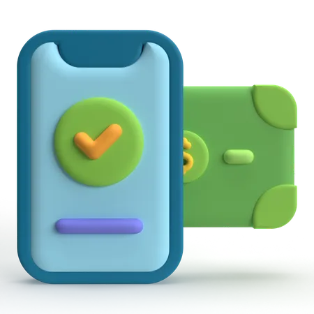 Mobile Payment  3D Icon