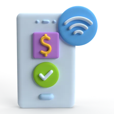 Mobile Payment  3D Icon