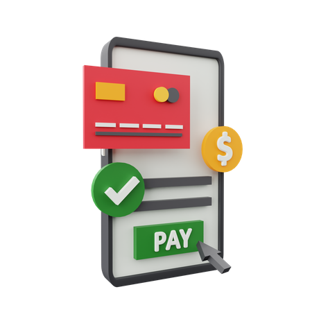 Mobile Payment  3D Icon