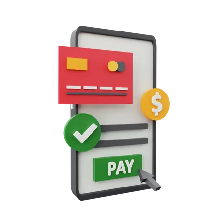 Mobile Payment  3D Icon