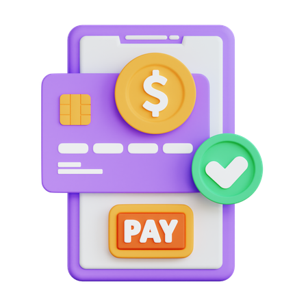 Mobile Payment  3D Icon