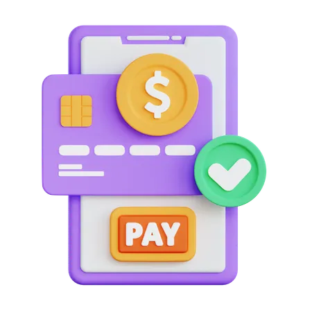 Mobile Payment  3D Icon