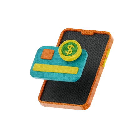 Mobile Payment  3D Icon