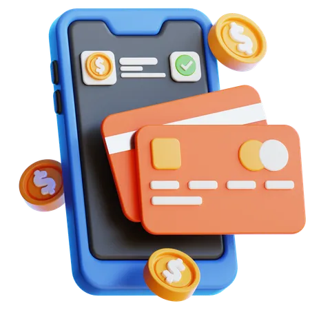 Mobile Payment  3D Icon