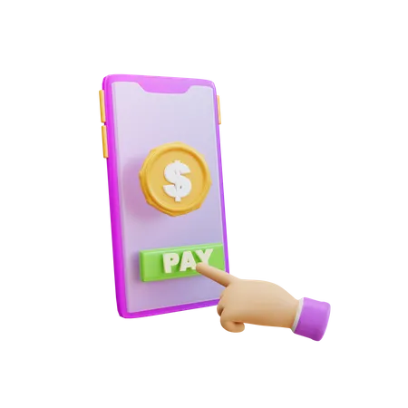 Mobile Payment  3D Icon