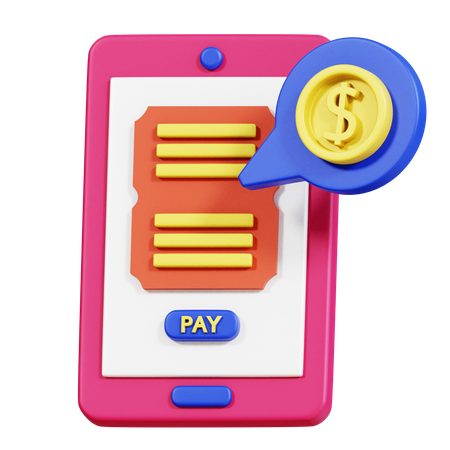 Mobile Payment  3D Icon