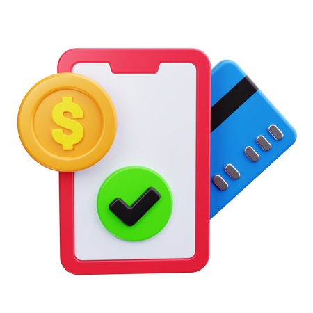 Mobile Payment  3D Icon