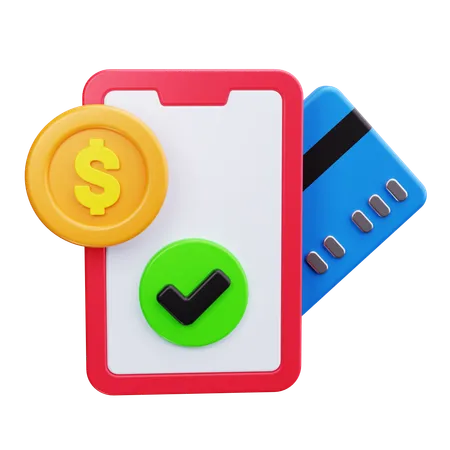 Mobile Payment  3D Icon