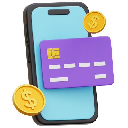 Mobile Payment  3D Icon