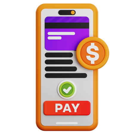 Mobile Payment  3D Icon