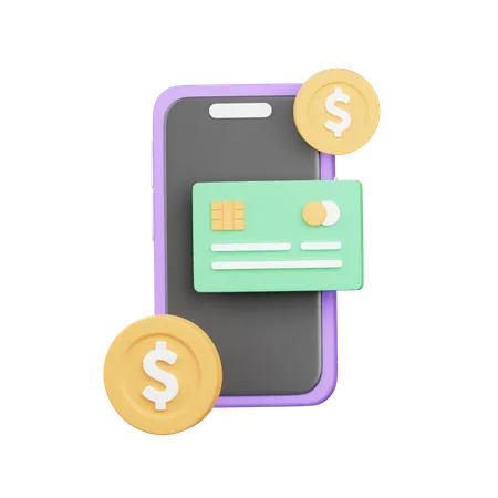 Mobile Payment  3D Icon