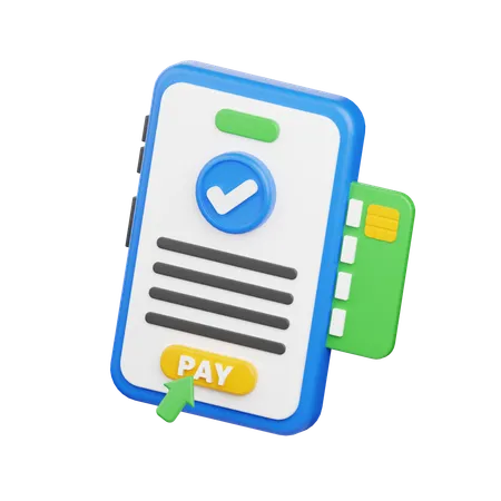 Mobile Payment  3D Icon