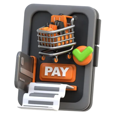 Mobile Payment  3D Icon