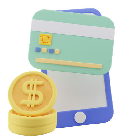 Mobile Payment  3D Icon