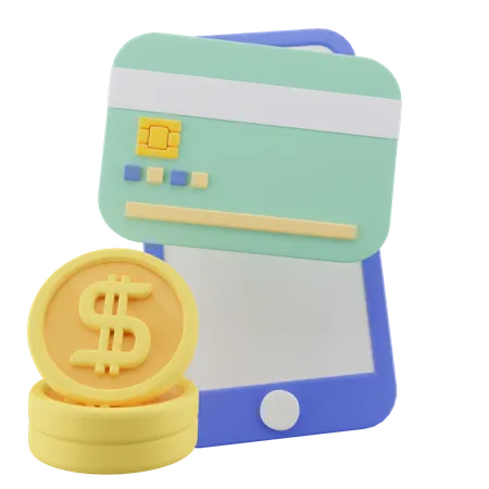 Mobile Payment  3D Icon