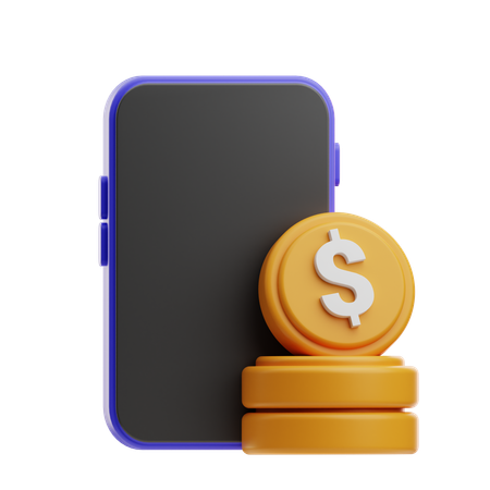 Mobile Payment  3D Icon