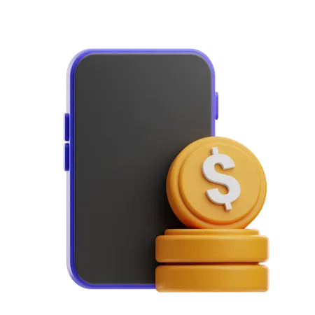 Mobile Payment  3D Icon