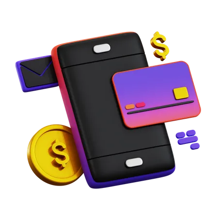 Mobile Payment  3D Icon