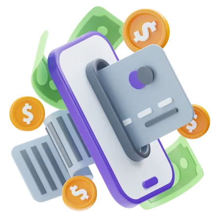 Mobile Payment  3D Icon