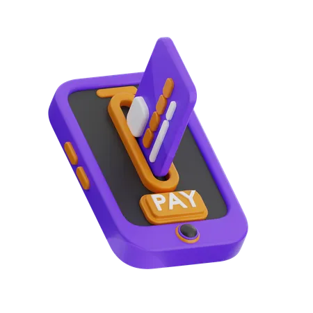 Mobile Payment  3D Icon