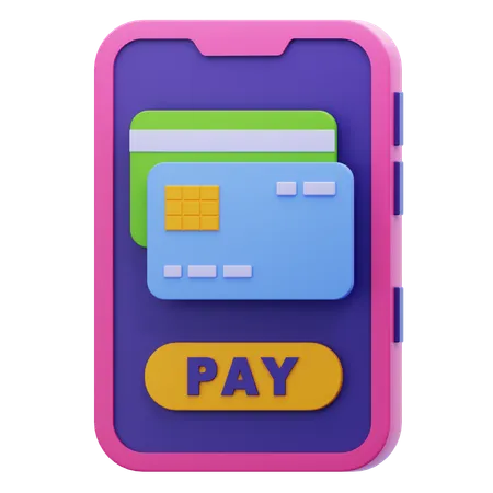 Mobile payment  3D Icon