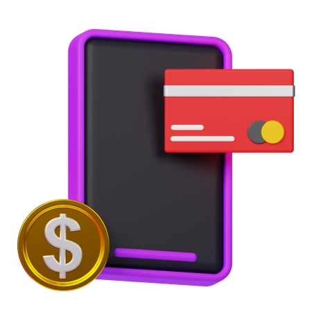 Mobile Payment  3D Icon