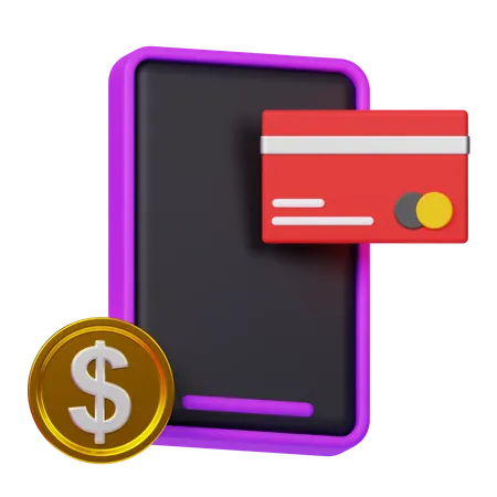 Mobile Payment  3D Icon