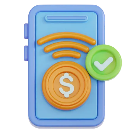 Mobile Payment  3D Icon