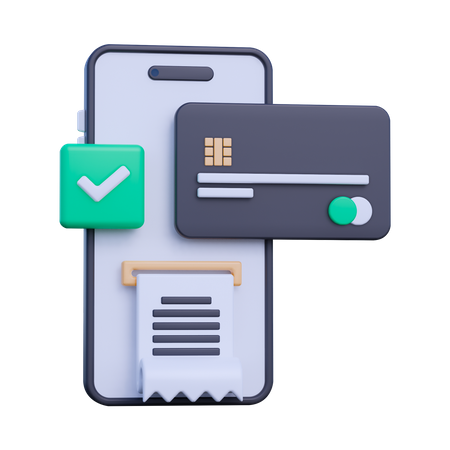 Mobile Payment  3D Icon