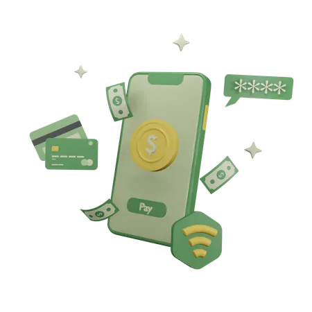 Mobile Payment  3D Icon