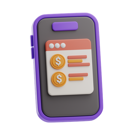 Mobile Payment  3D Icon