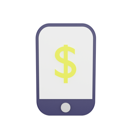 Mobile Payment  3D Icon