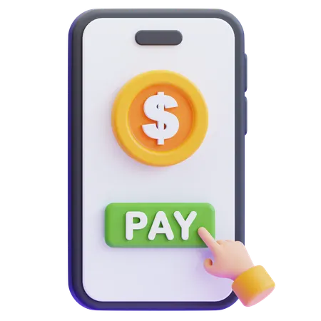 Mobile Payment  3D Icon