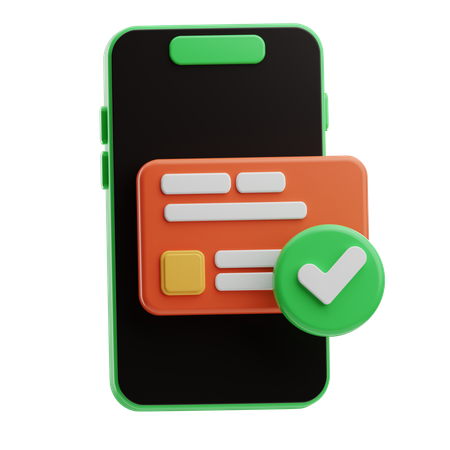 Mobile Payment  3D Icon