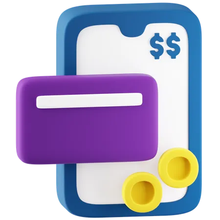 Mobile Payment  3D Icon