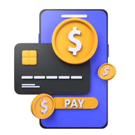 Mobile Payment  3D Icon