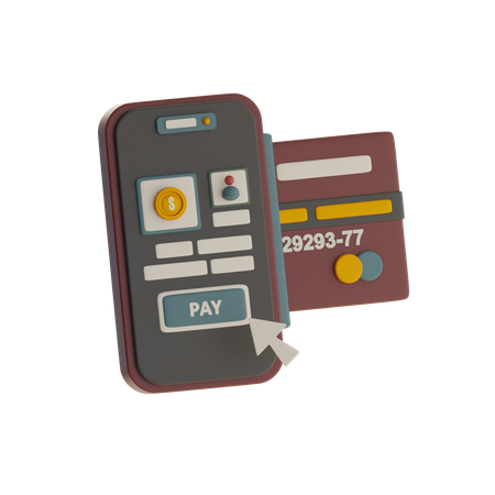 Mobile Payment  3D Icon