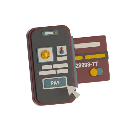 Mobile Payment  3D Icon