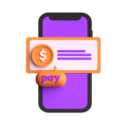 Mobile Payment  3D Icon