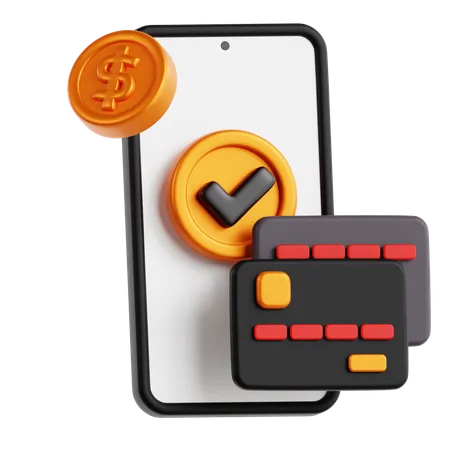 Mobile Payment  3D Icon