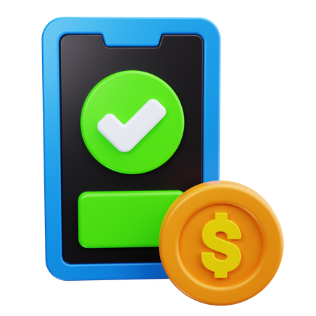 Mobile Payment  3D Icon