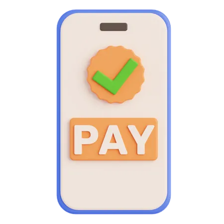 Mobile Payment  3D Icon