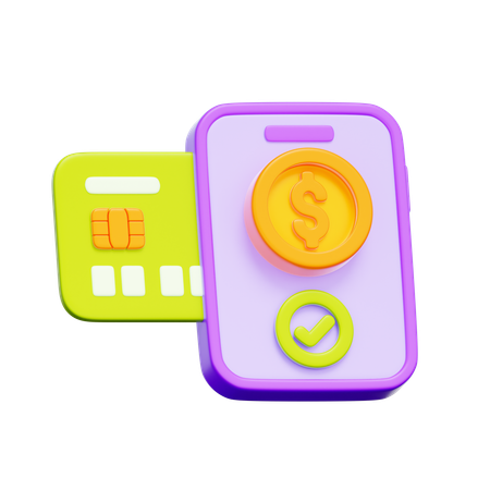 Mobile Payment  3D Icon