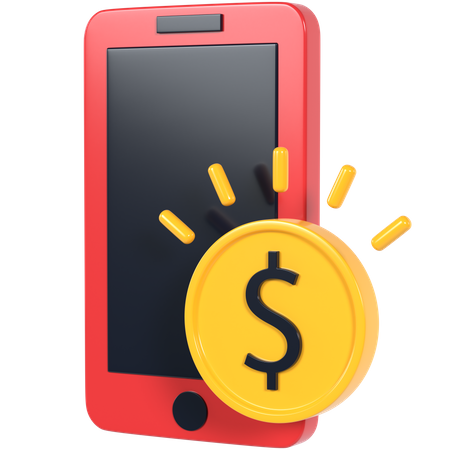 Mobile Payment  3D Icon