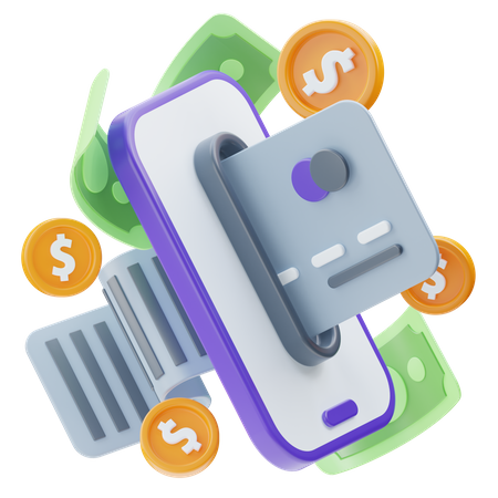 Mobile Payment  3D Icon
