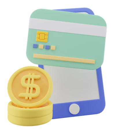 Mobile Payment  3D Icon