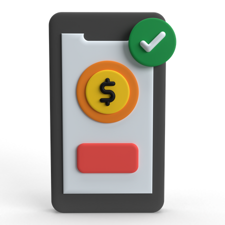 Mobile Payment  3D Icon