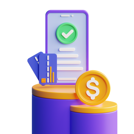 Mobile Payment  3D Icon