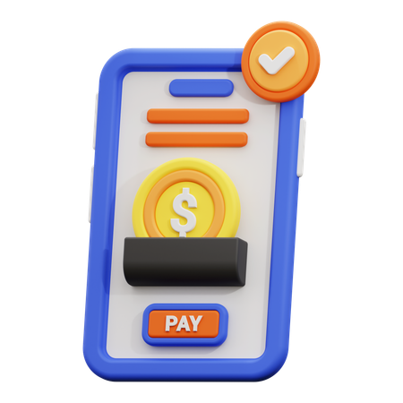 Mobile Payment  3D Icon